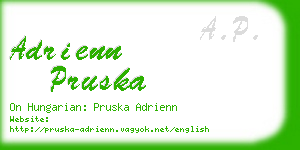 adrienn pruska business card